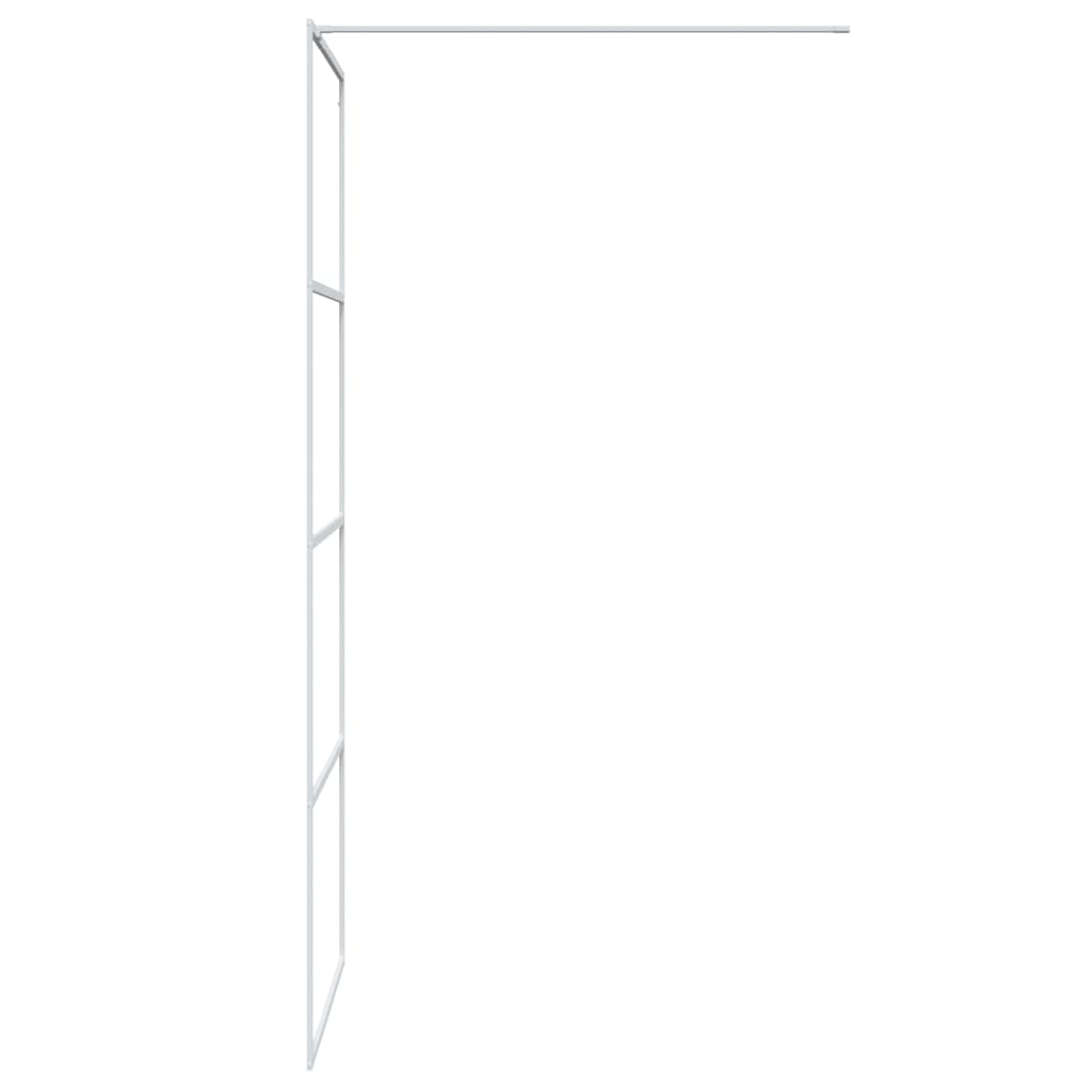 Inloopdouchewand 80x195 cm halfmat ESG-glas