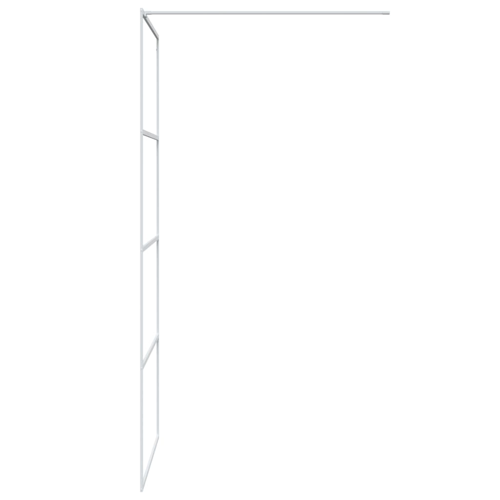 Inloopdouchewand 80x195 cm halfmat ESG-glas