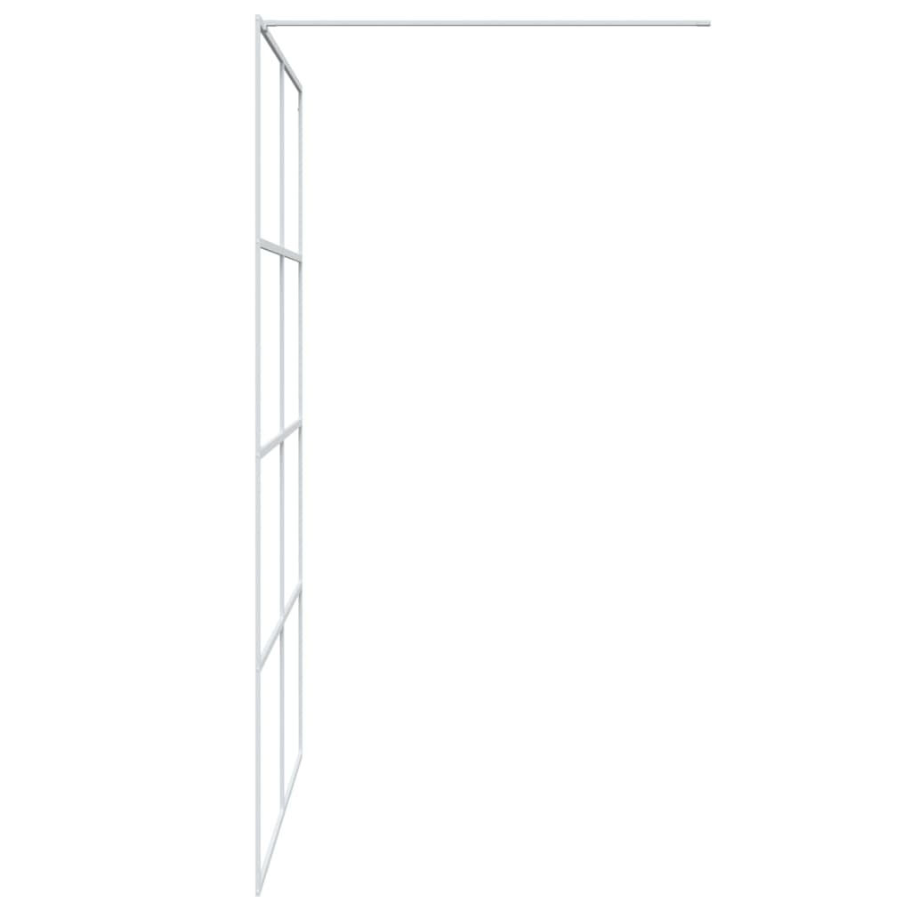 Inloopdouchewand 80x195 cm halfmat ESG-glas