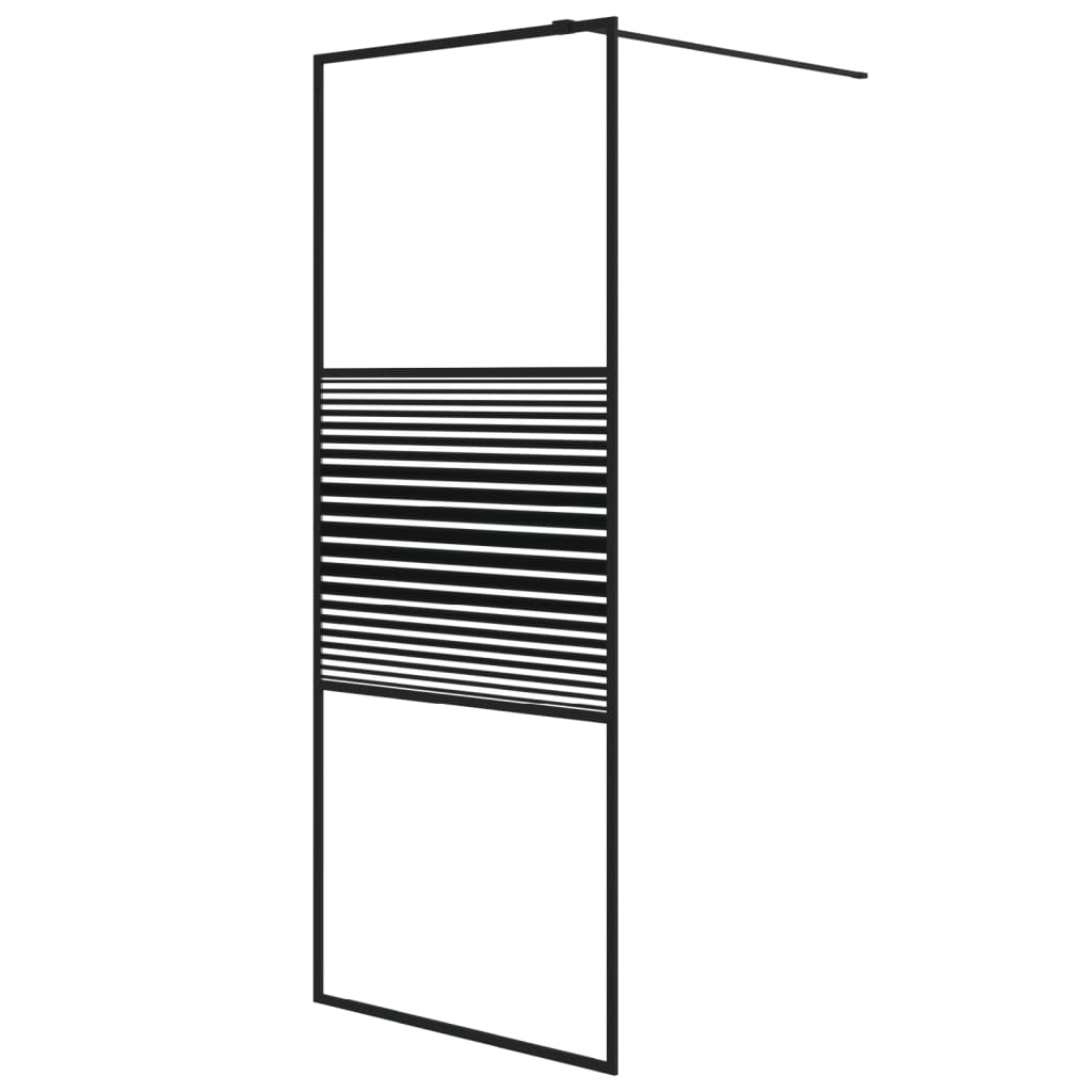 Inloopdouchewand 80x195 cm transparant ESG-glas