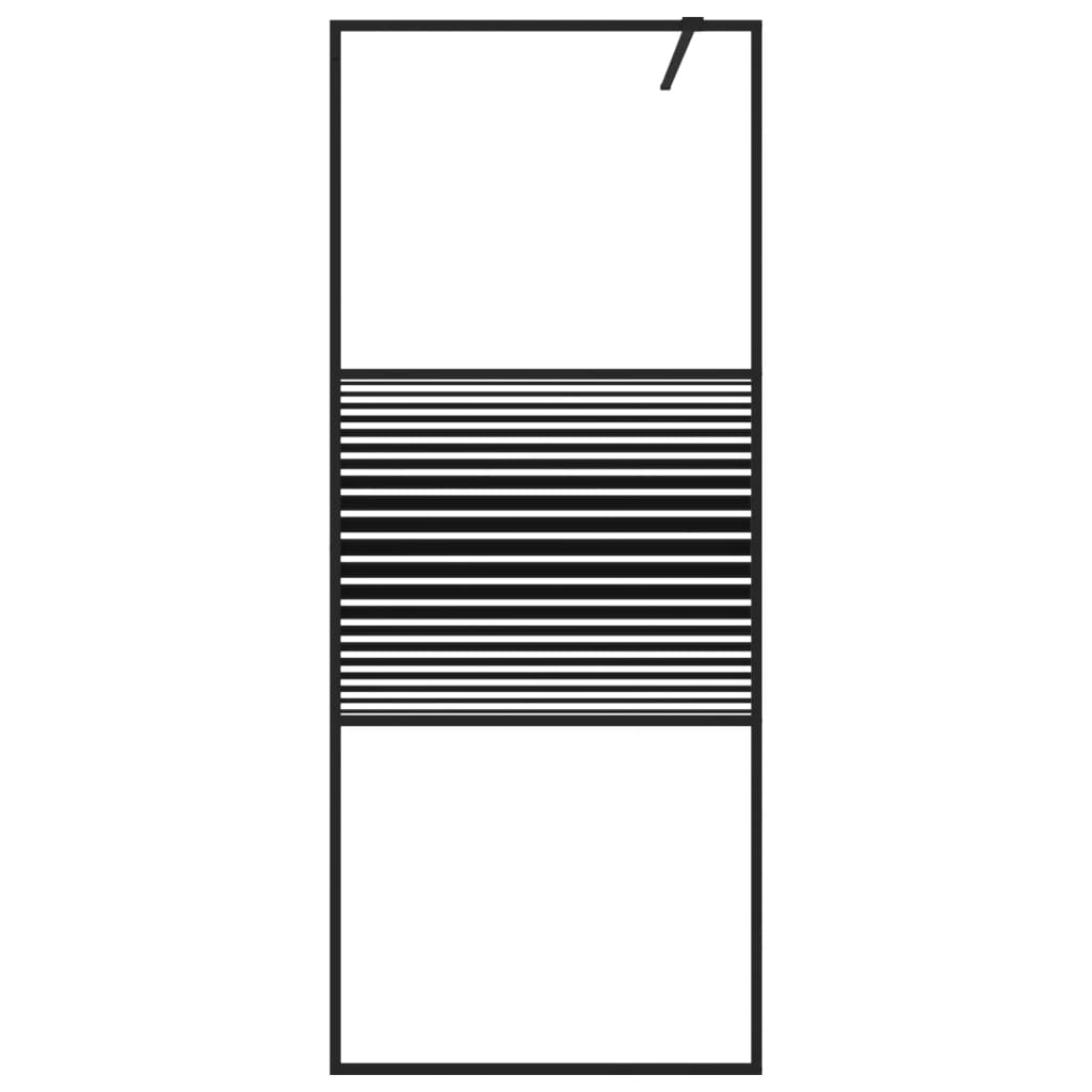 Inloopdouchewand 115x195 cm ESG-glas transparant en