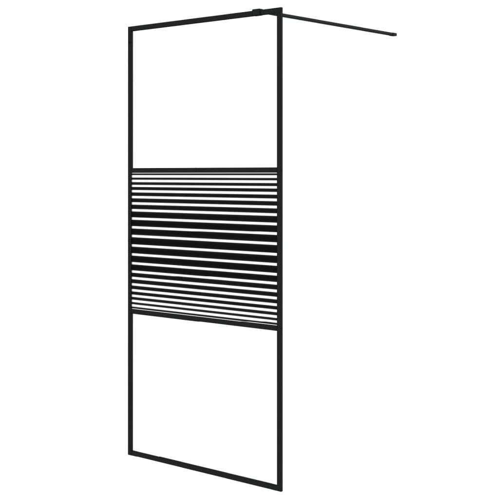 Inloopdouchewand 90x195 cm ESG-glas transparant en