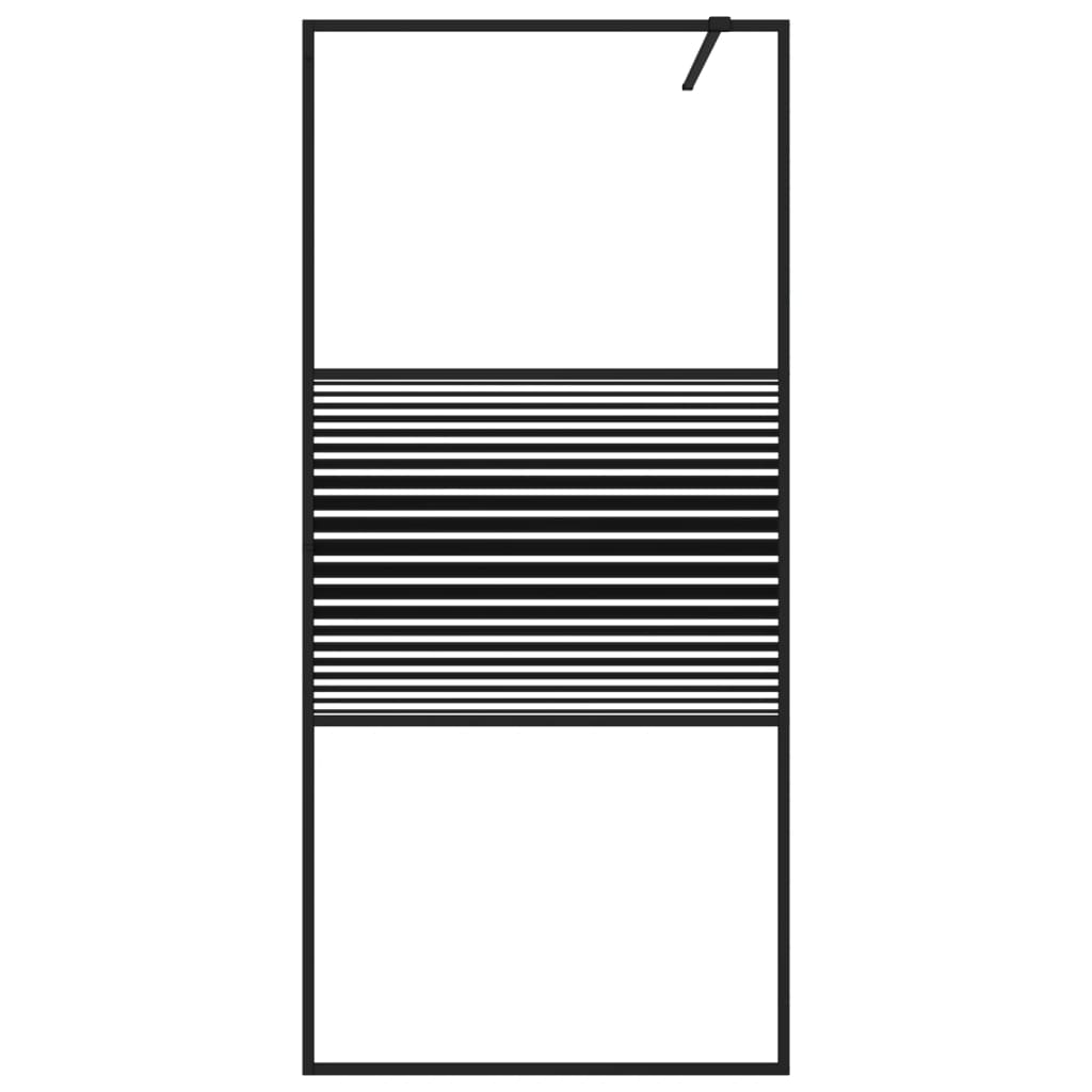 Inloopdouchewand 115x195 cm ESG-glas transparant en