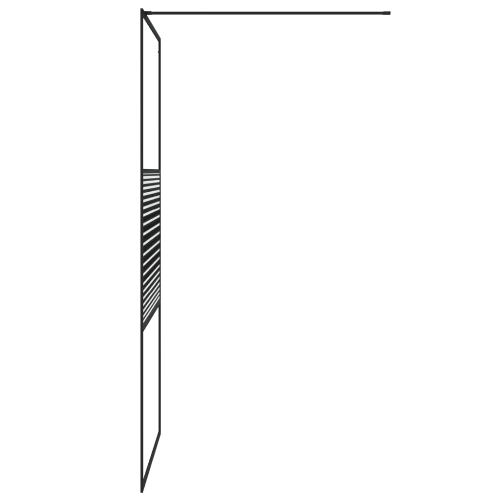 Inloopdouchewand 90x195 cm ESG-glas transparant en