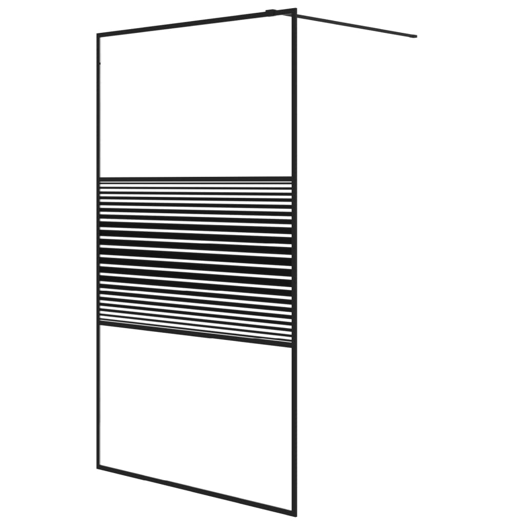 Inloopdouchewand 90x195 cm ESG-glas transparant en