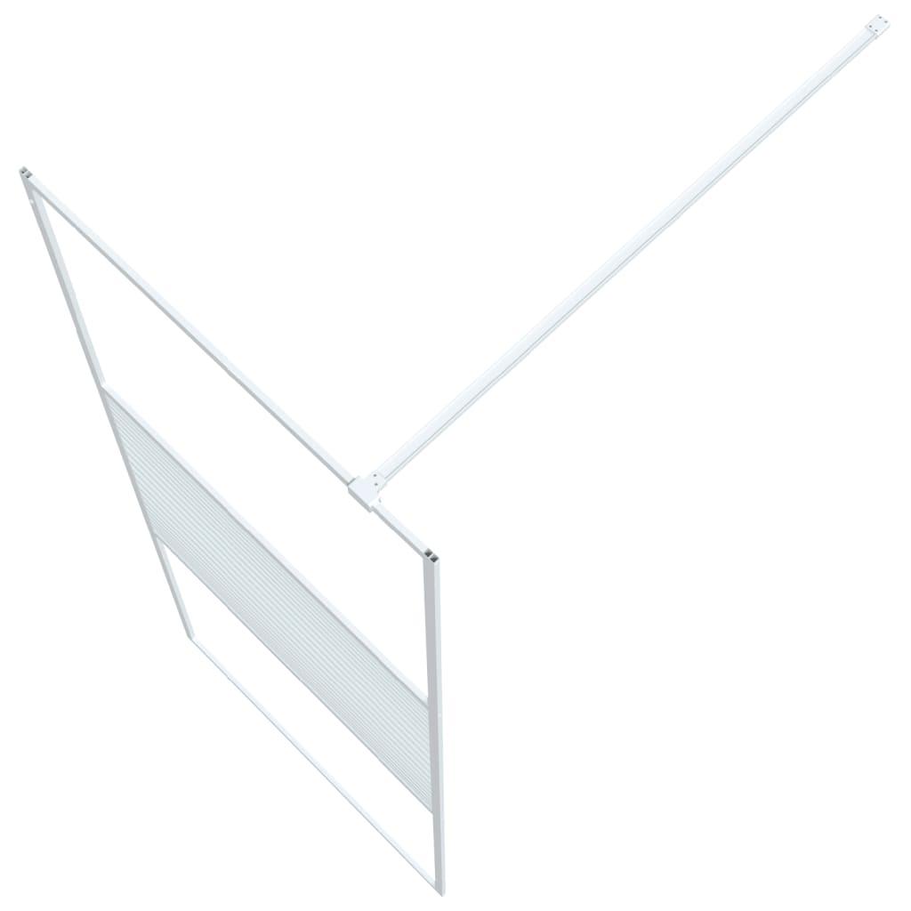 Inloopdouchewand 115x195 cm ESG-glas transparant en