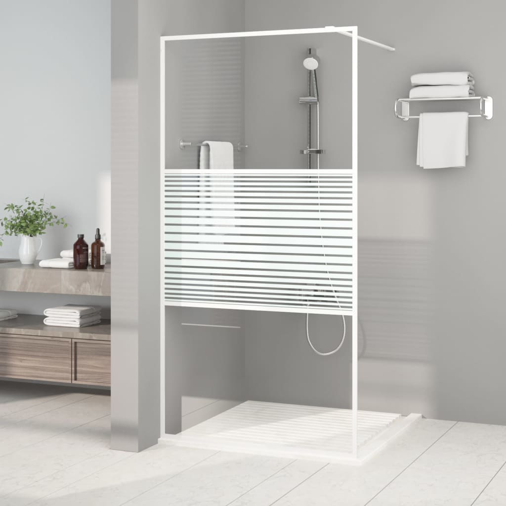 Inloopdouchewand 80x195 cm transparant ESG-glas