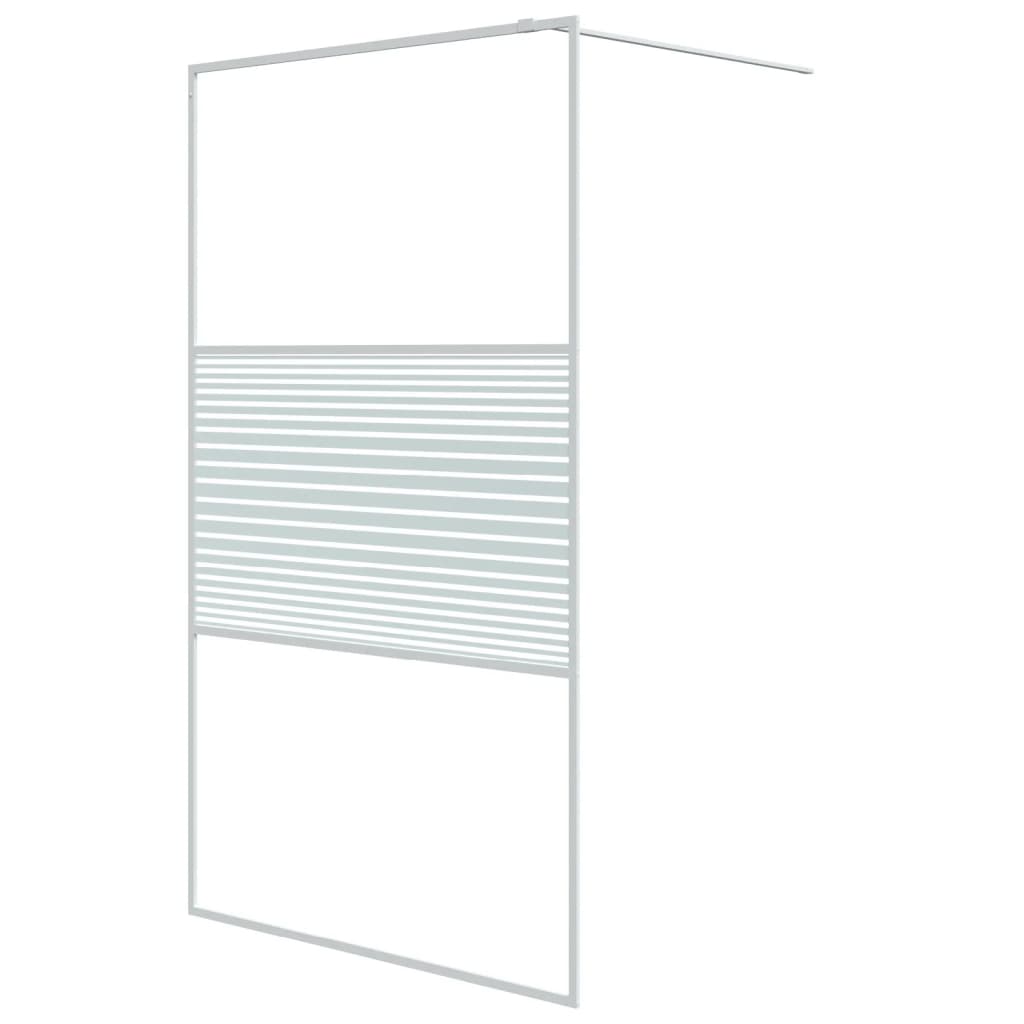 Inloopdouchewand 115x195 cm ESG-glas transparant en