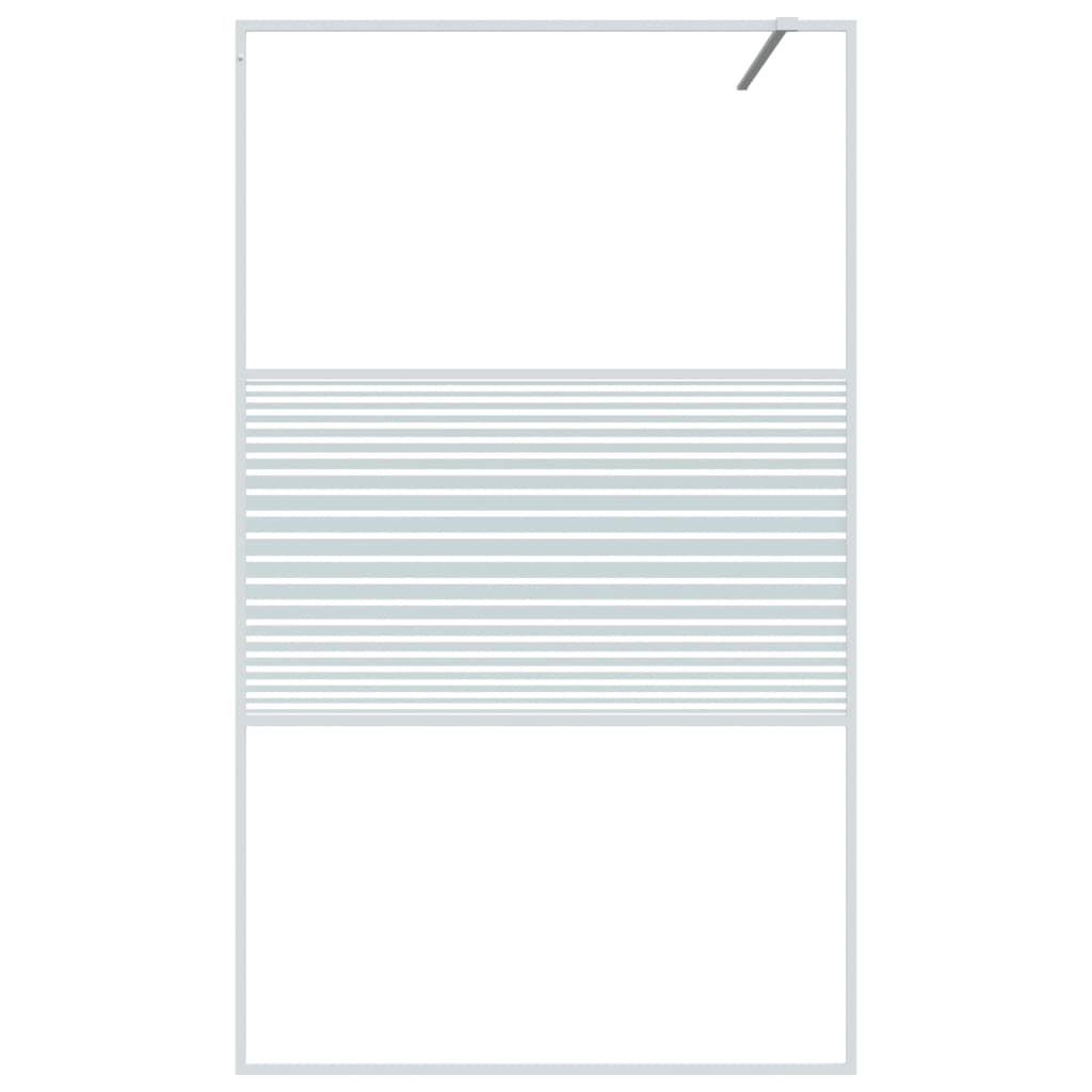 Inloopdouchewand 115x195 cm ESG-glas transparant en