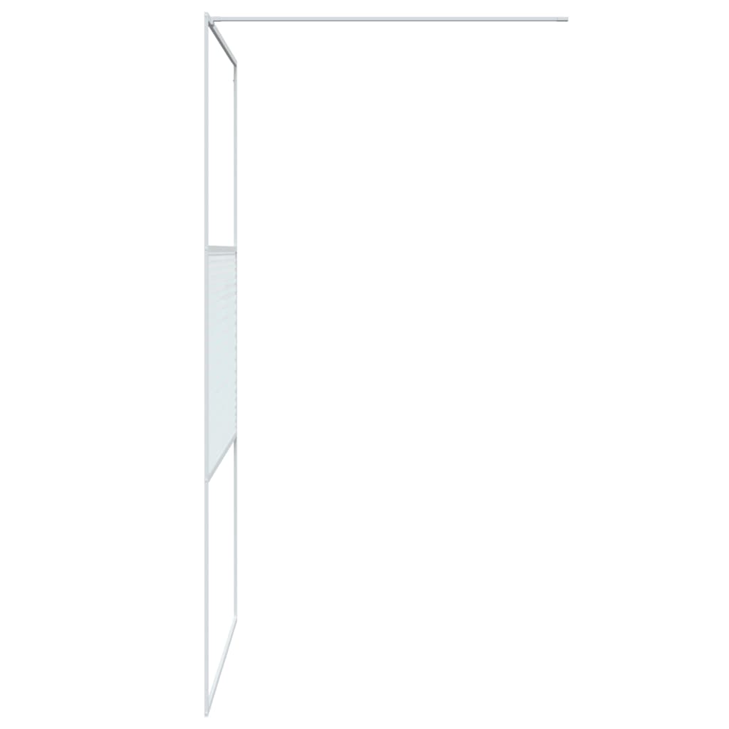 Inloopdouchewand 115x195 cm ESG-glas transparant en