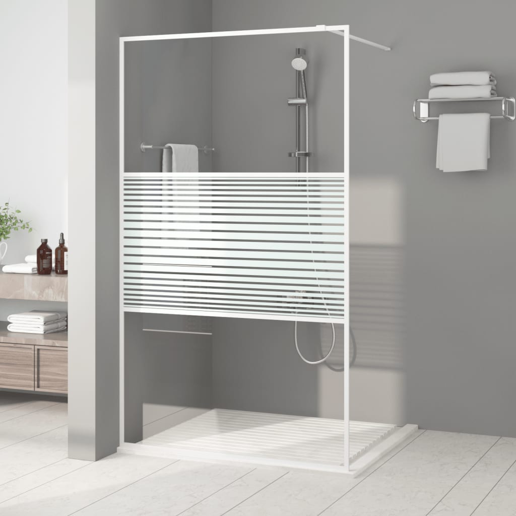 Inloopdouchewand 115x195 cm ESG-glas transparant en