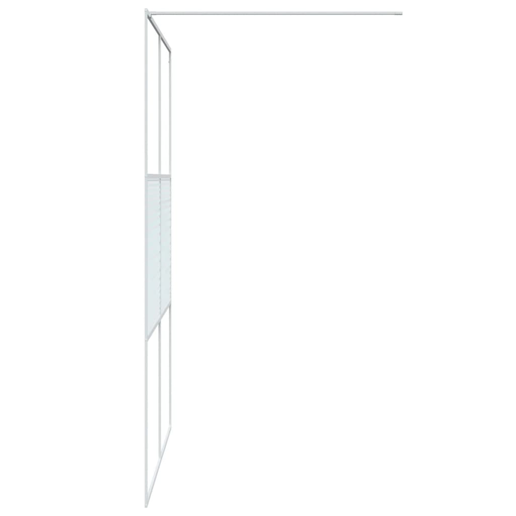 Inloopdouchewand 115x195 cm ESG-glas transparant en