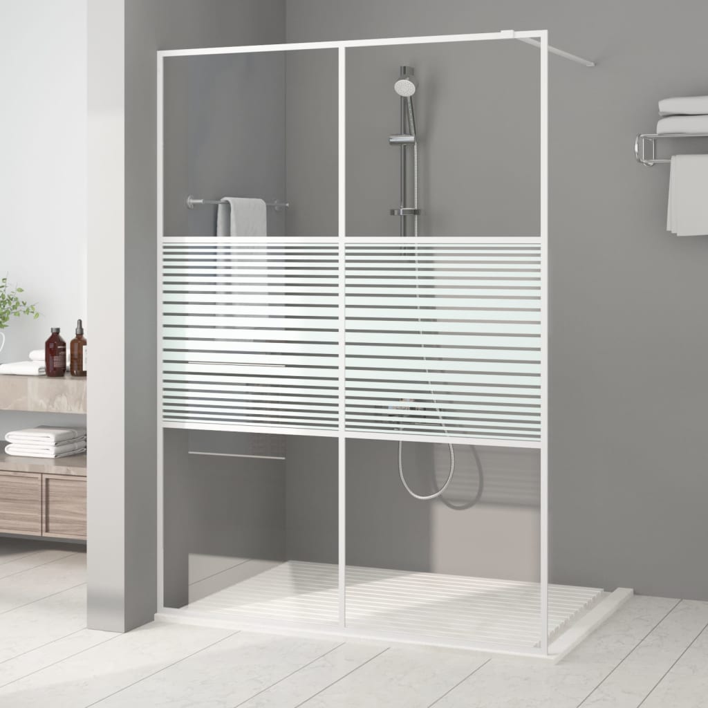 Inloopdouchewand 90x195 cm ESG-glas transparant en