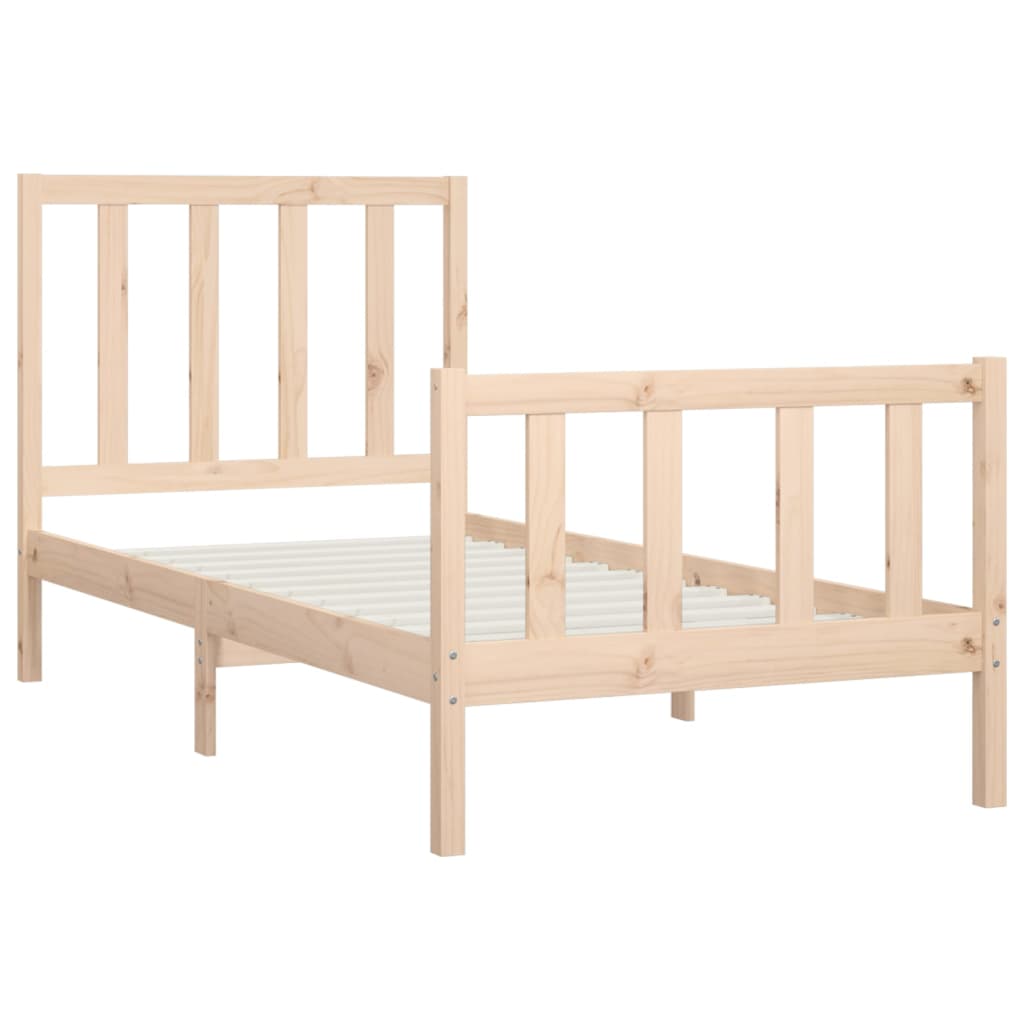 Bedframe massief hout 150x200 cm