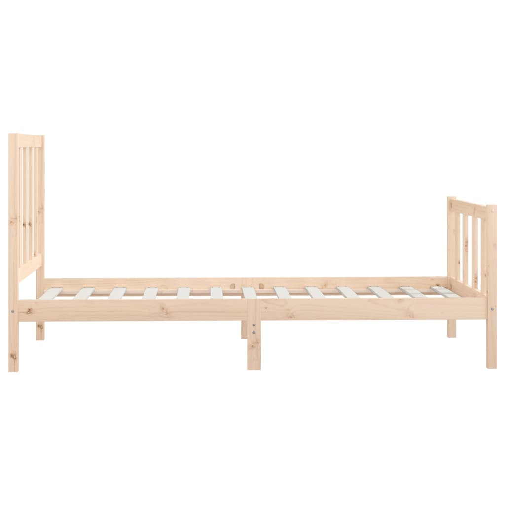 Bedframe massief hout 150x200 cm