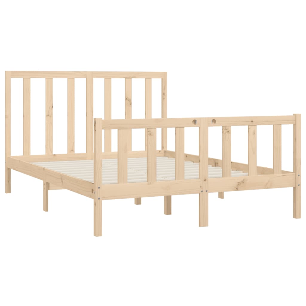 Bedframe massief hout 150x200 cm