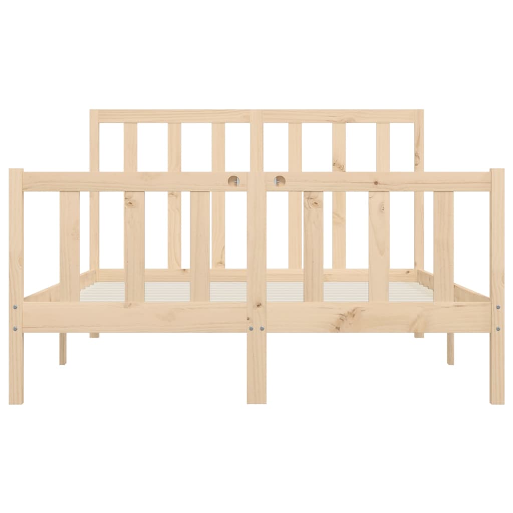 Bedframe massief hout 150x200 cm