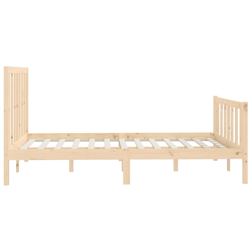 Bedframe massief hout 150x200 cm