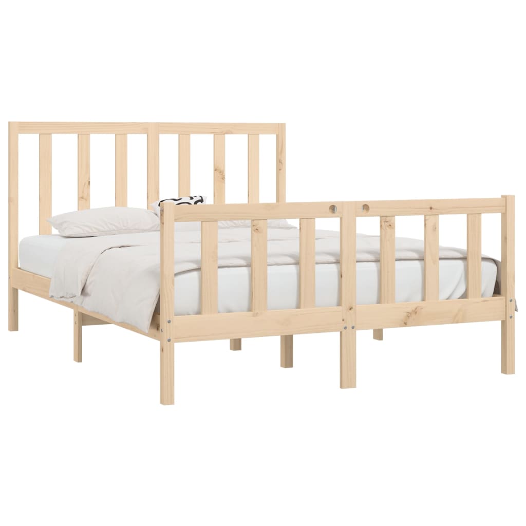 Bedframe massief hout 150x200 cm