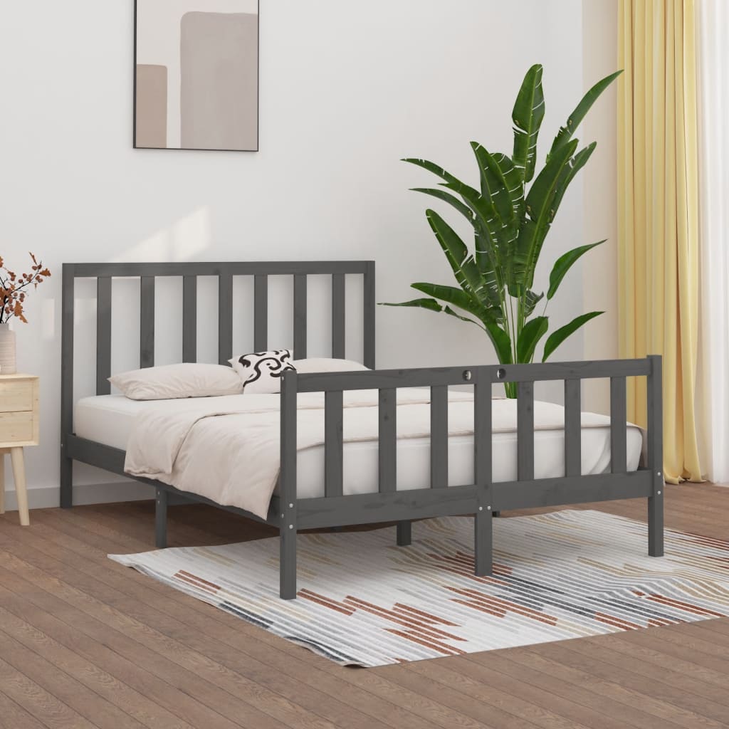 Bedframe massief hout 150x200 cm