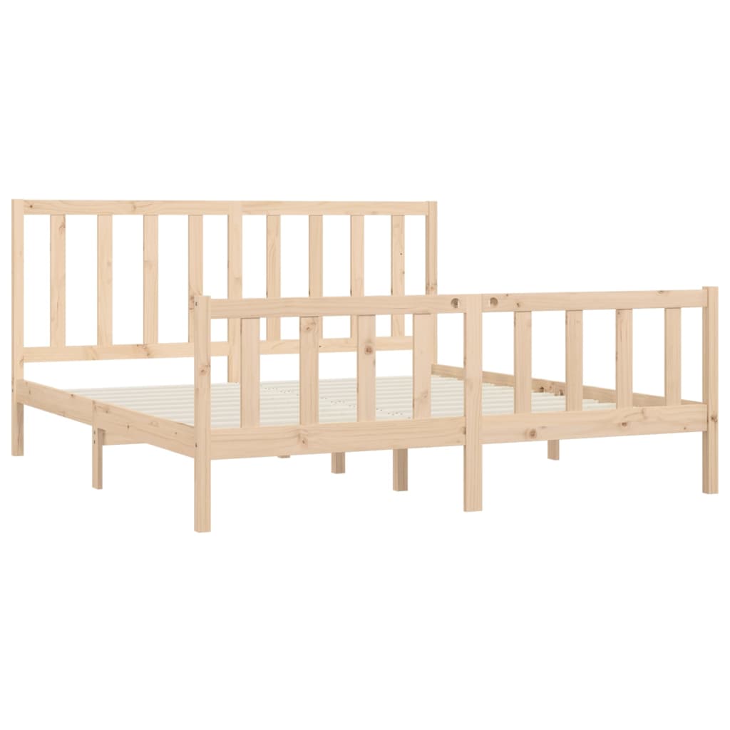 Bedframe massief hout 150x200 cm