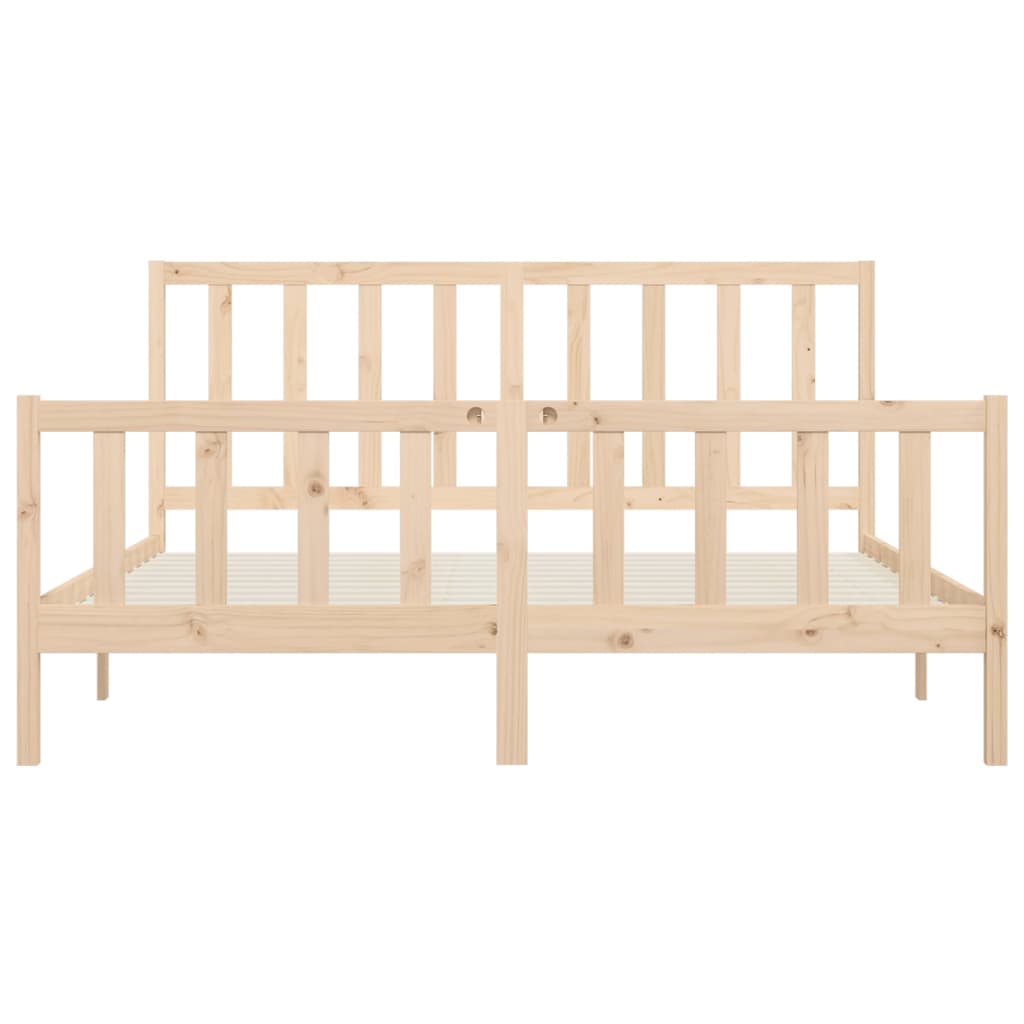 Bedframe massief hout 150x200 cm