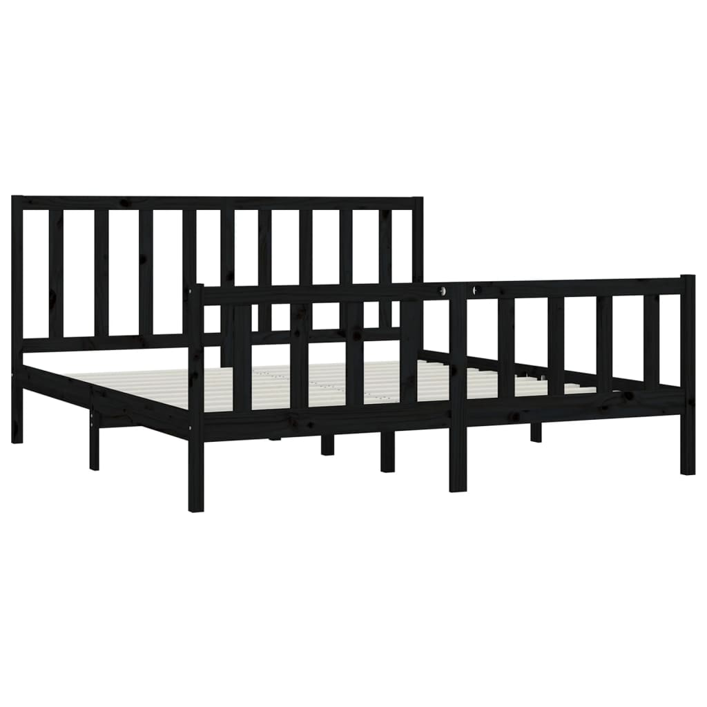 Bedframe massief hout 150x200 cm