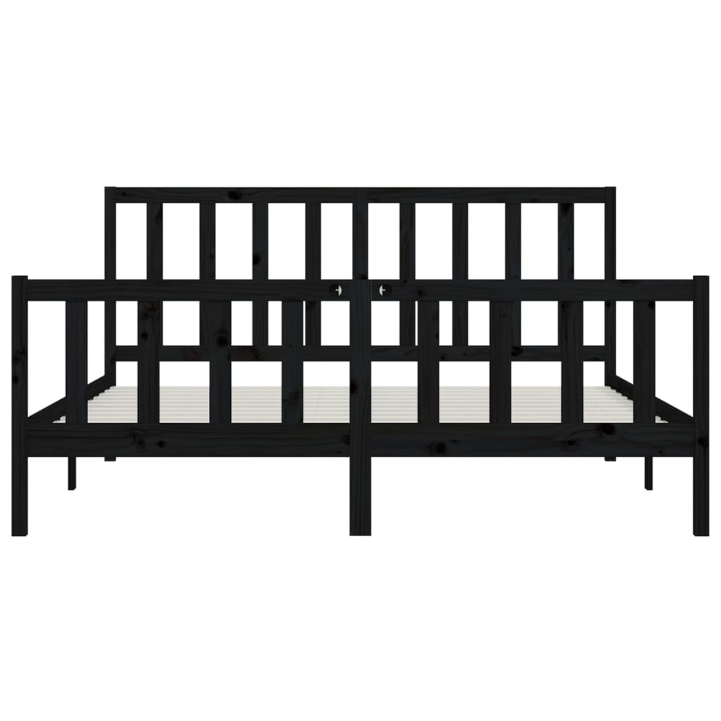 Bedframe massief hout 150x200 cm