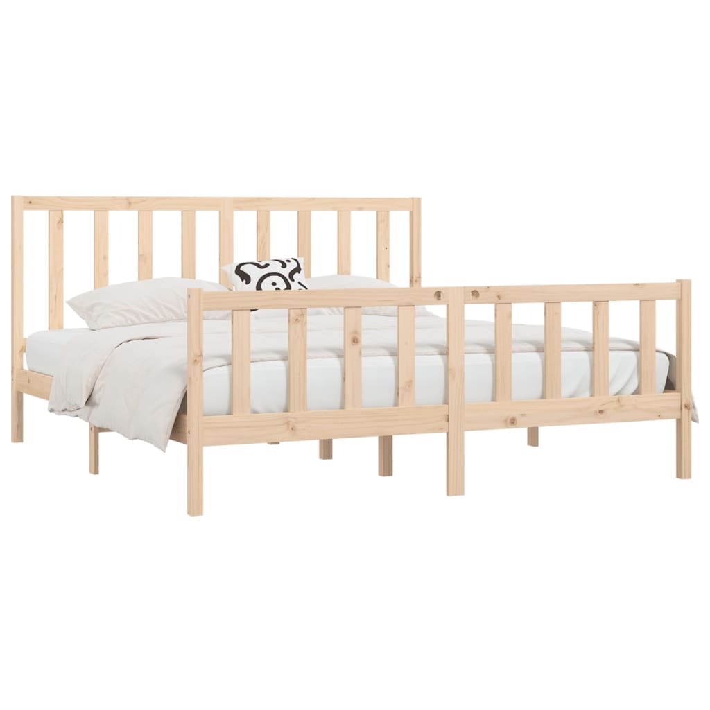 Bedframe massief hout 150x200 cm