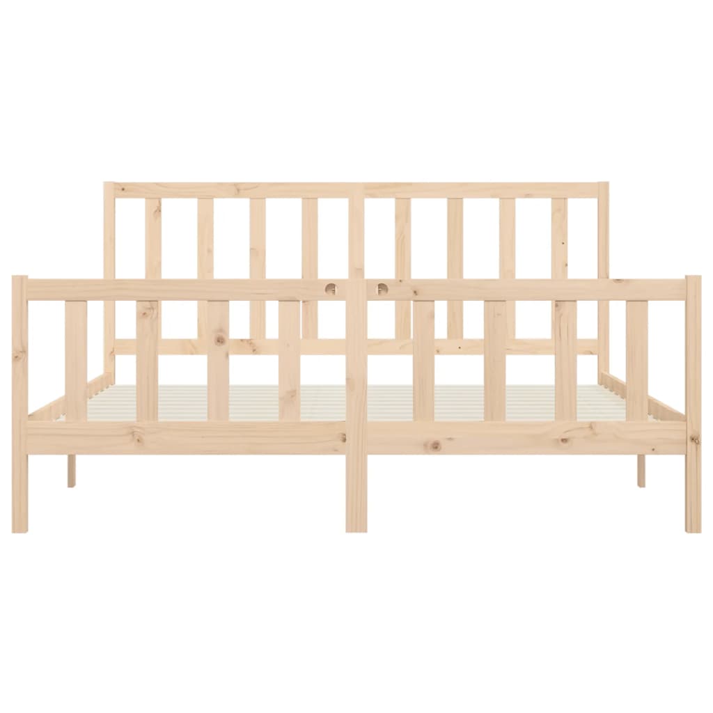 Bedframe massief hout 150x200 cm