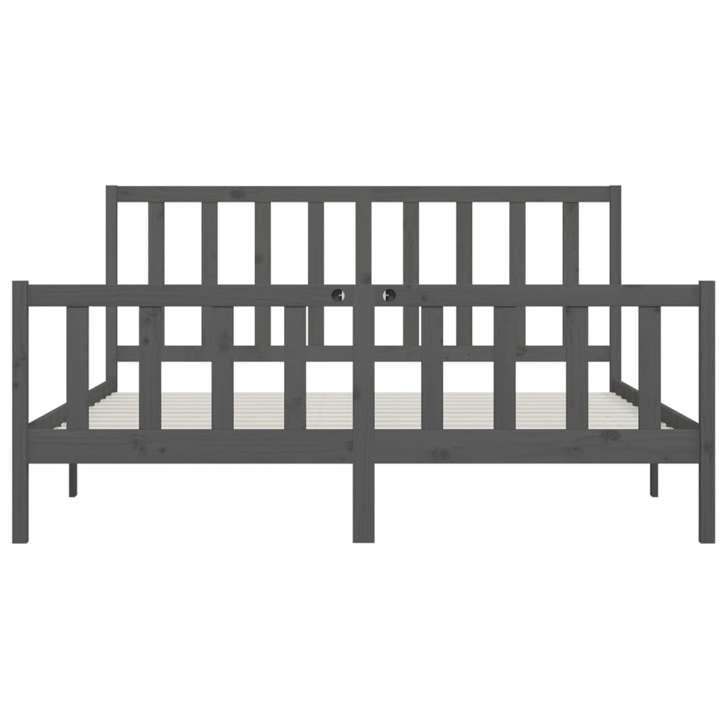 Bedframe massief hout 150x200 cm