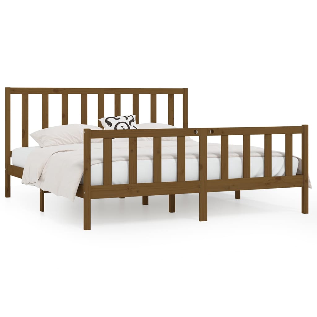 Bedframe massief hout 150x200 cm