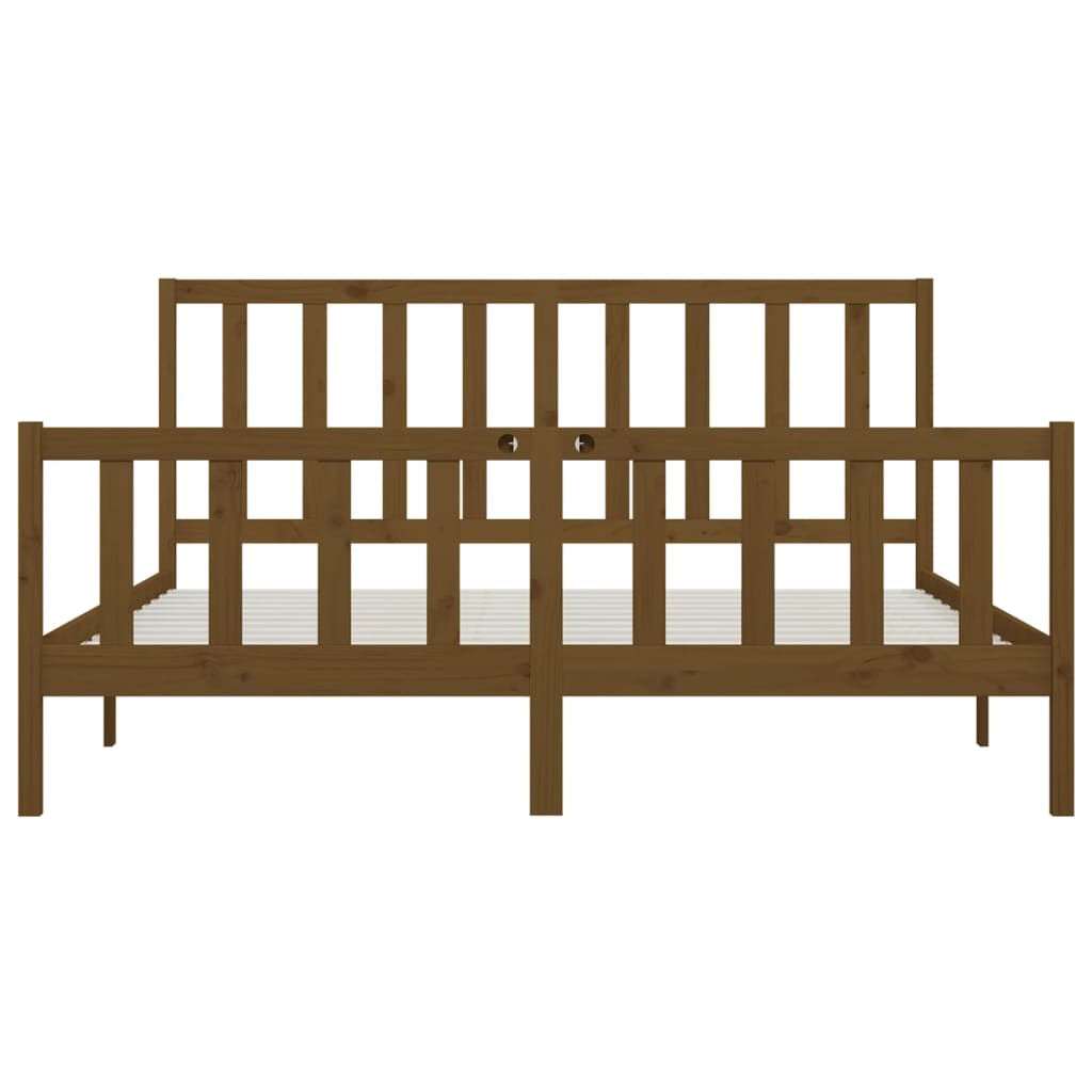 Bedframe massief hout 150x200 cm