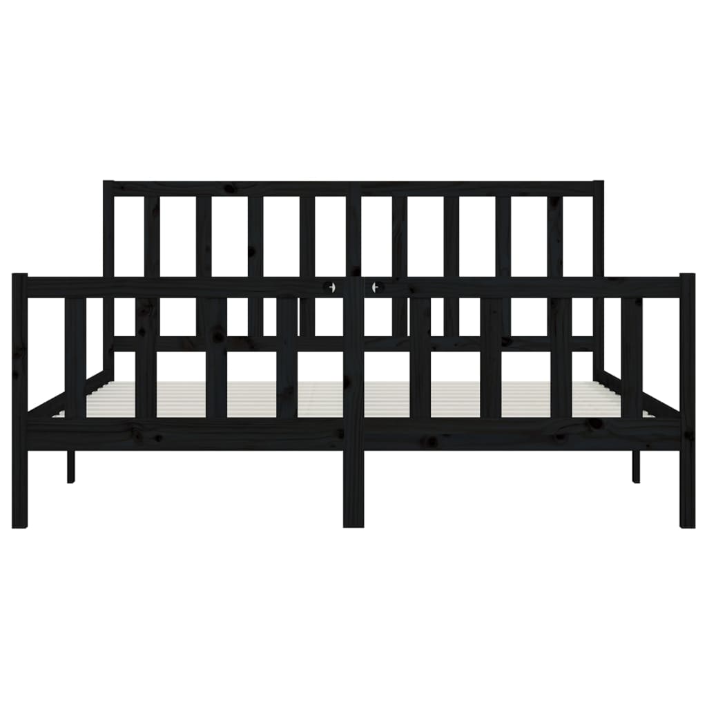 Bedframe massief hout 150x200 cm