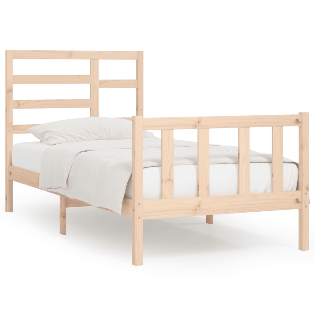 Bedframe massief grenenhout 200x200 cm