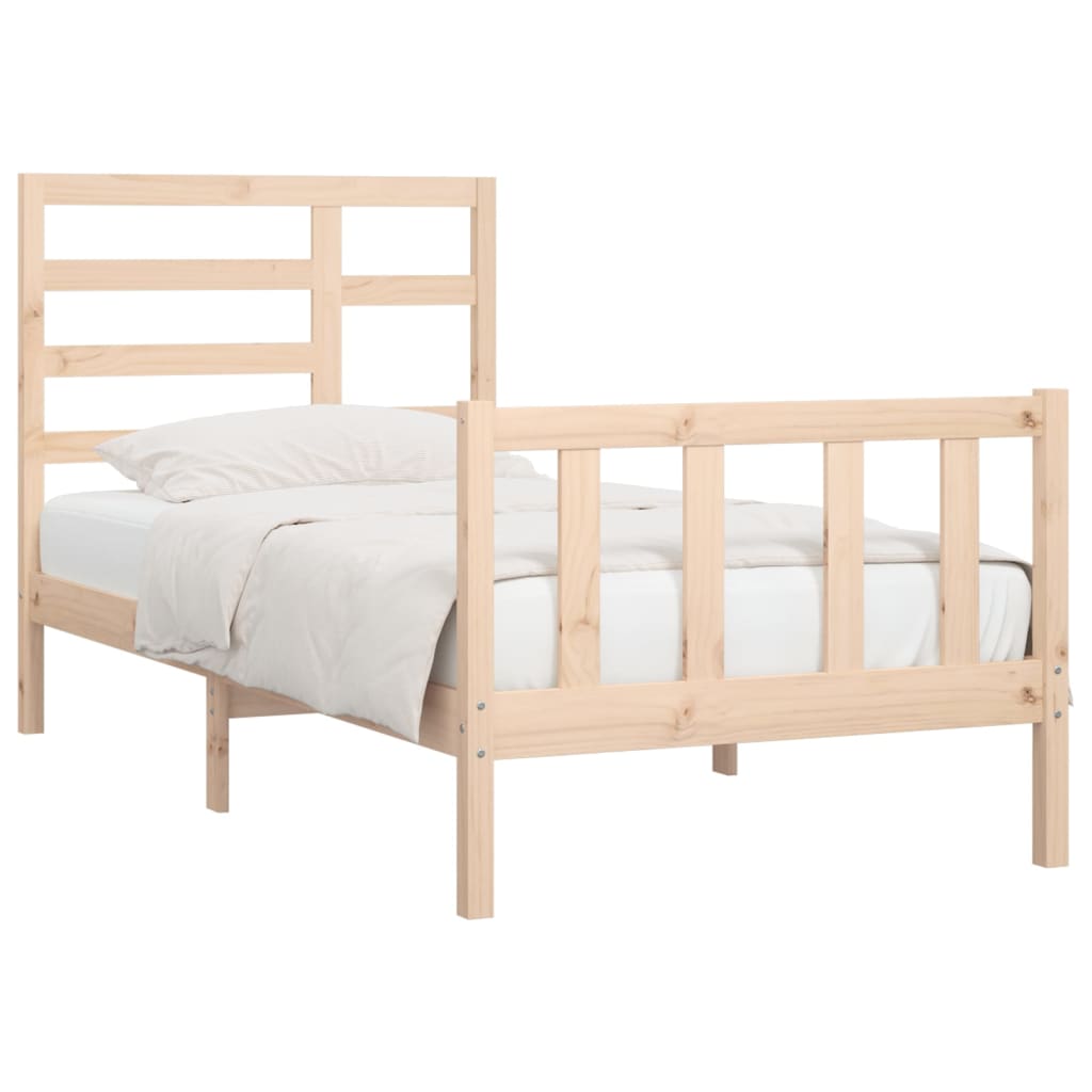 Bedframe massief grenenhout 200x200 cm