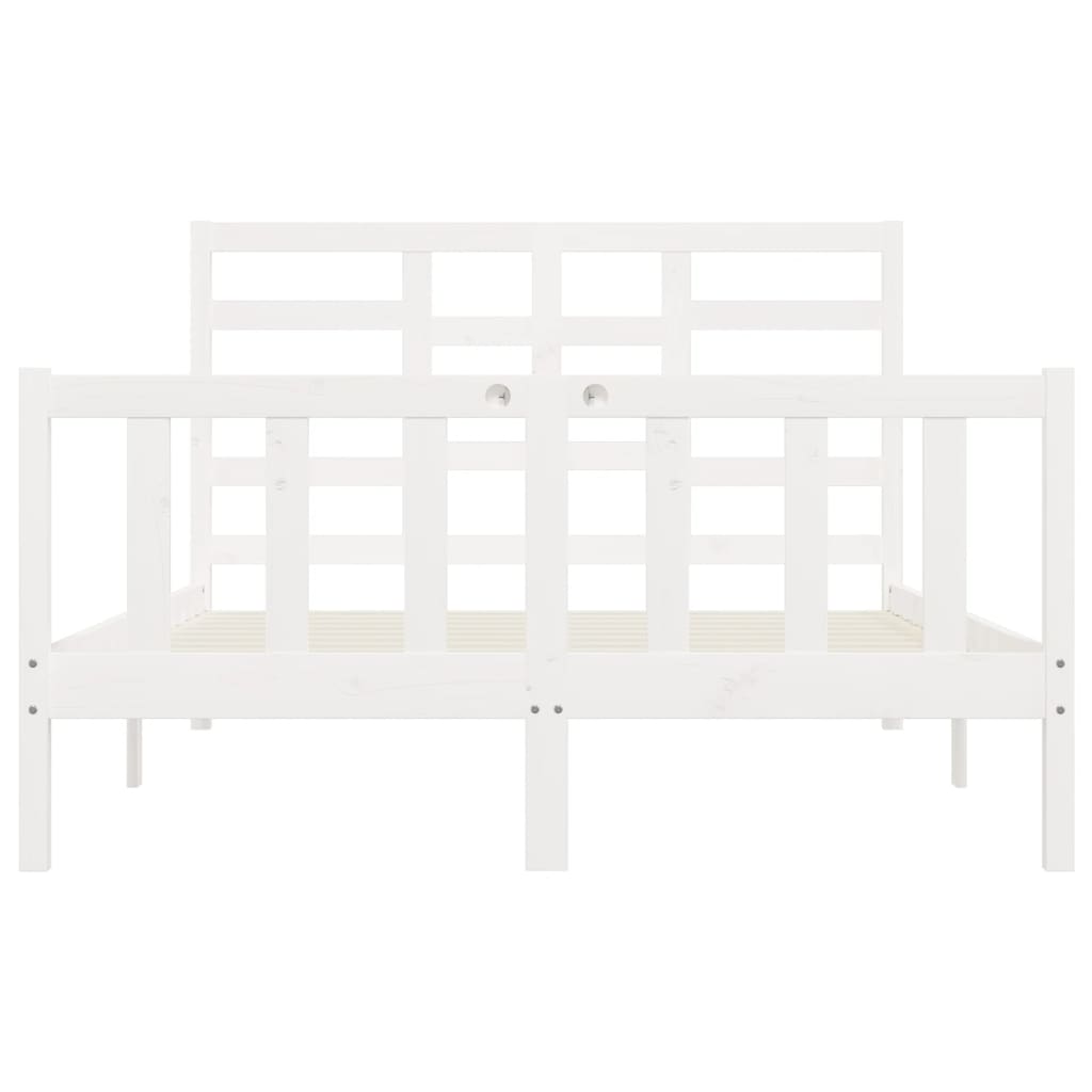 Bedframe massief grenenhout 200x200 cm