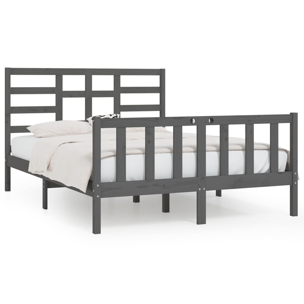 Bedframe massief grenenhout 200x200 cm