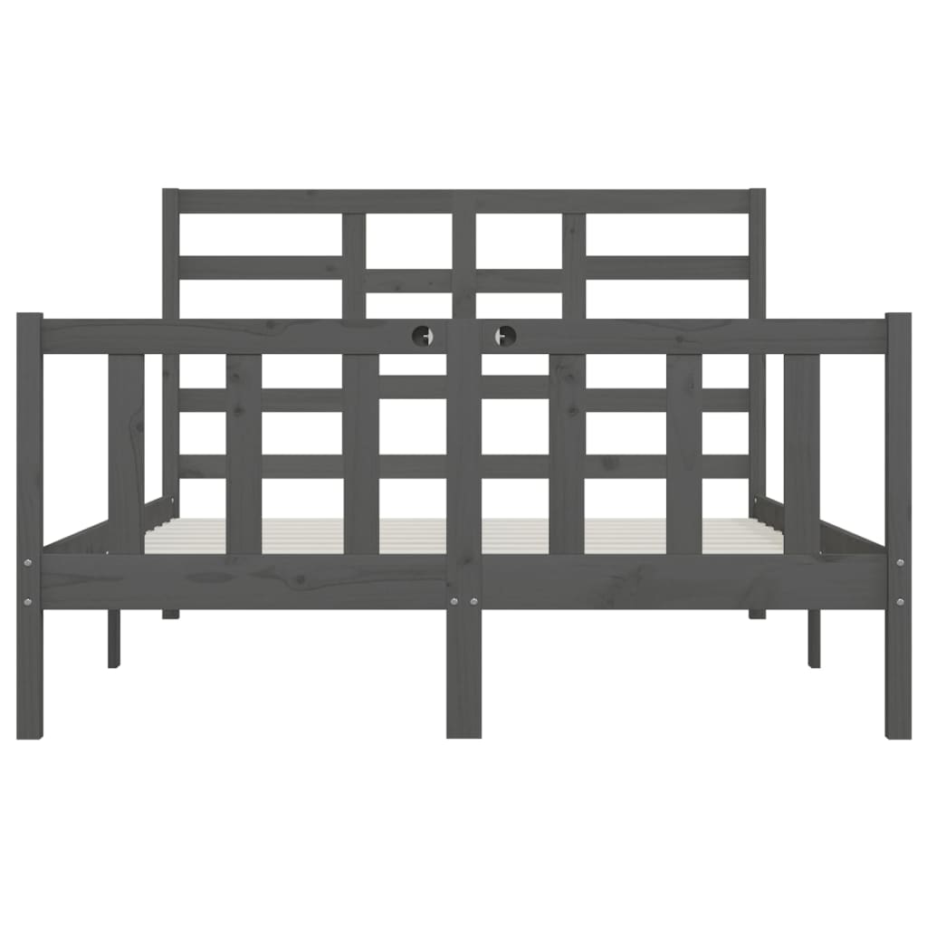 Bedframe massief grenenhout 200x200 cm