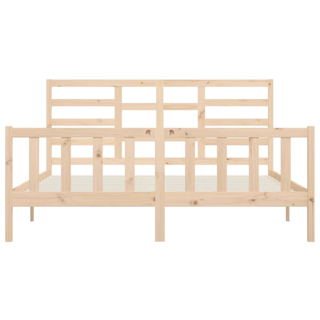 Bedframe massief grenenhout 200x200 cm