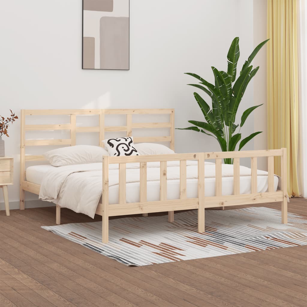 Bedframe massief grenenhout 90x200 cm