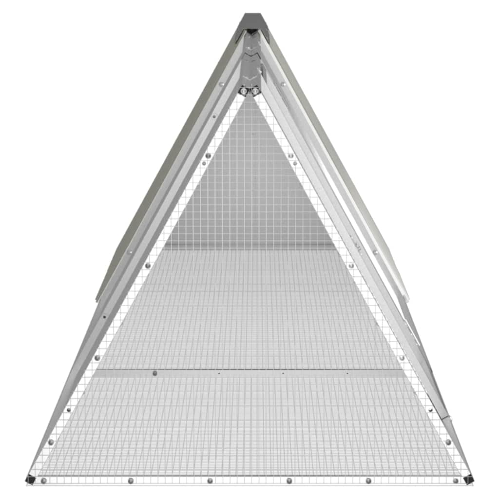 Konijnenhok 504,5x80,5x71 cm gegalvaniseerd staal antraciet