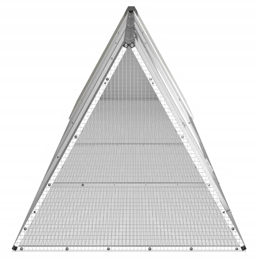 Konijnenhok 504,5x80,5x71 cm gegalvaniseerd staal antraciet