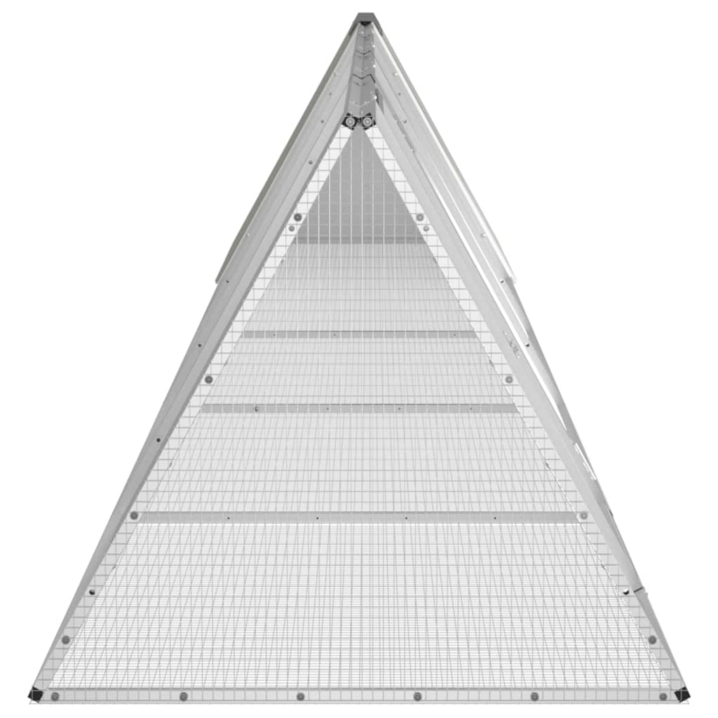 Konijnenhok 504,5x80,5x71 cm gegalvaniseerd staal antraciet