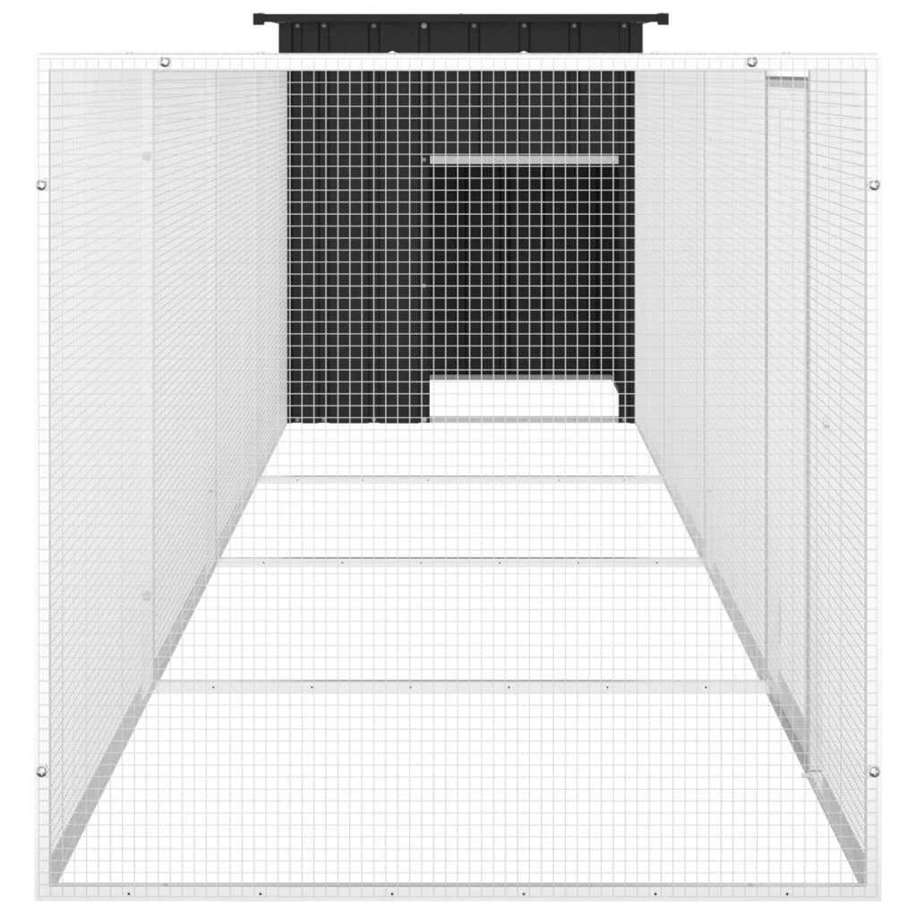 Kippenhok 200x91x100 cm gegalvaniseerd staal