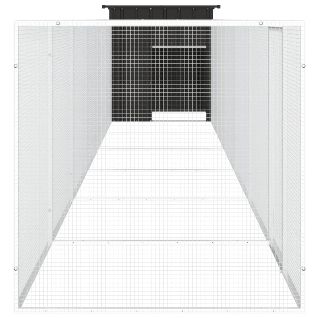 Kippenhok 200x91x100 cm gegalvaniseerd staal