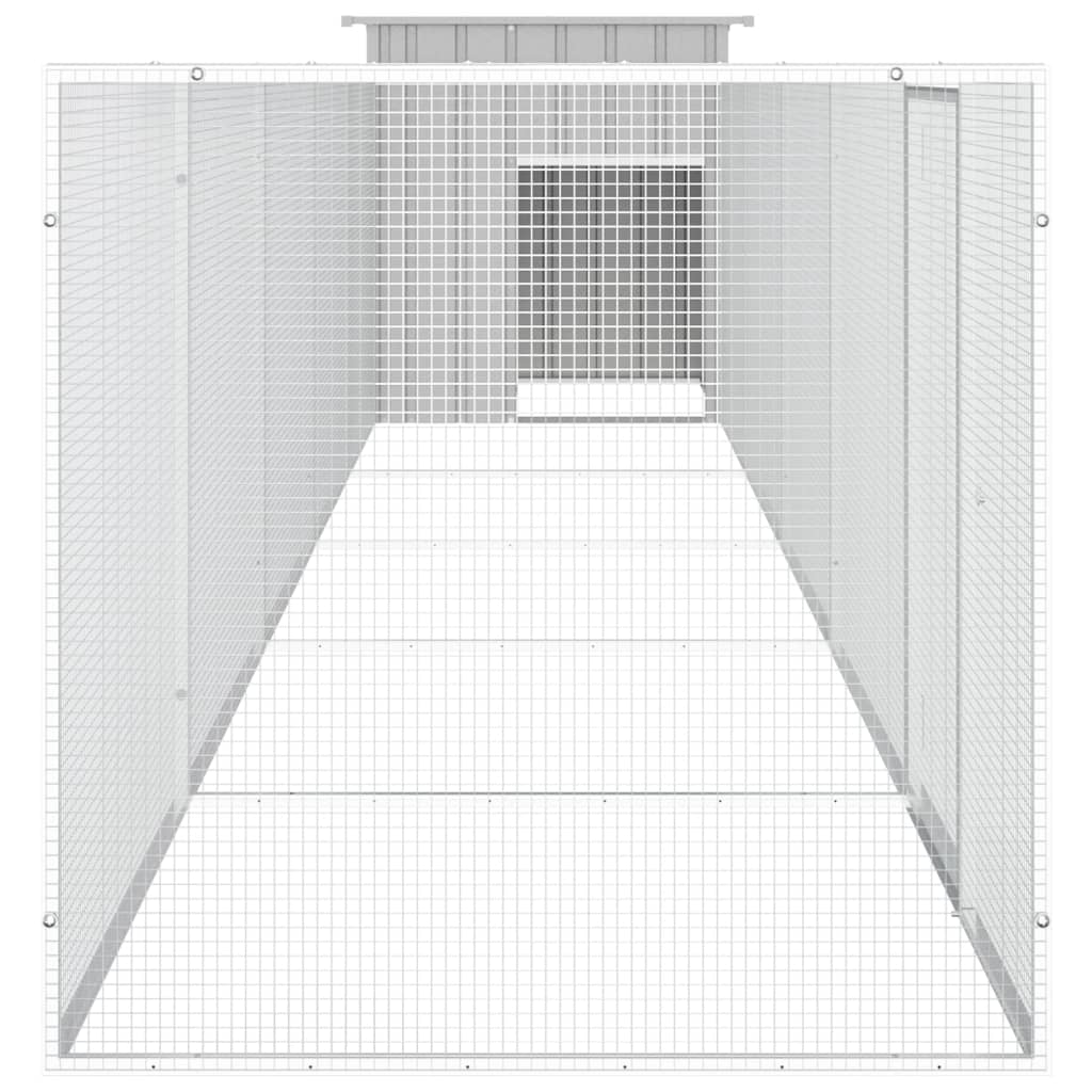 Kippenhok 200x91x100 cm gegalvaniseerd staal