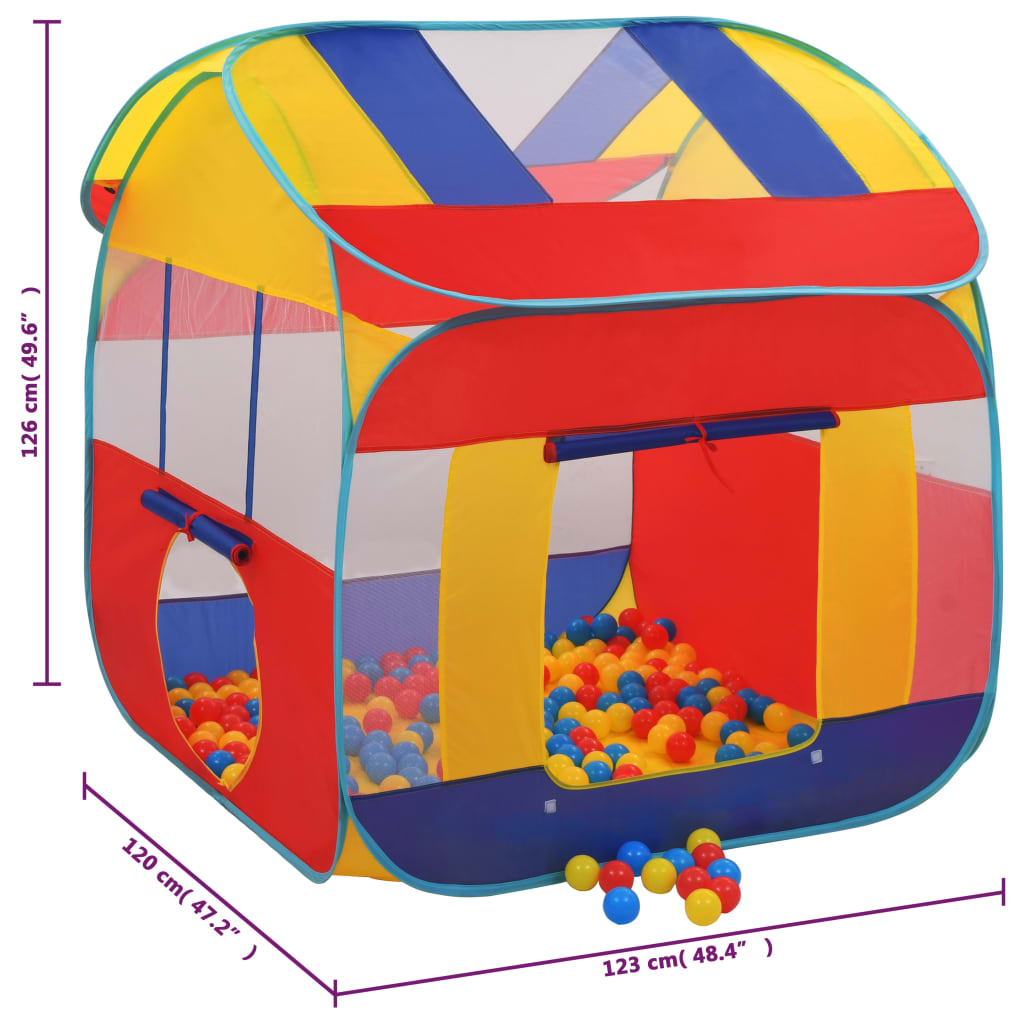 Speeltent met 550 Ballen 123x120x126 cm