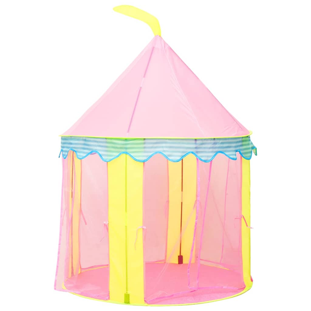 Kinderspeeltent met 250 ballen 100x100x127 cm roze