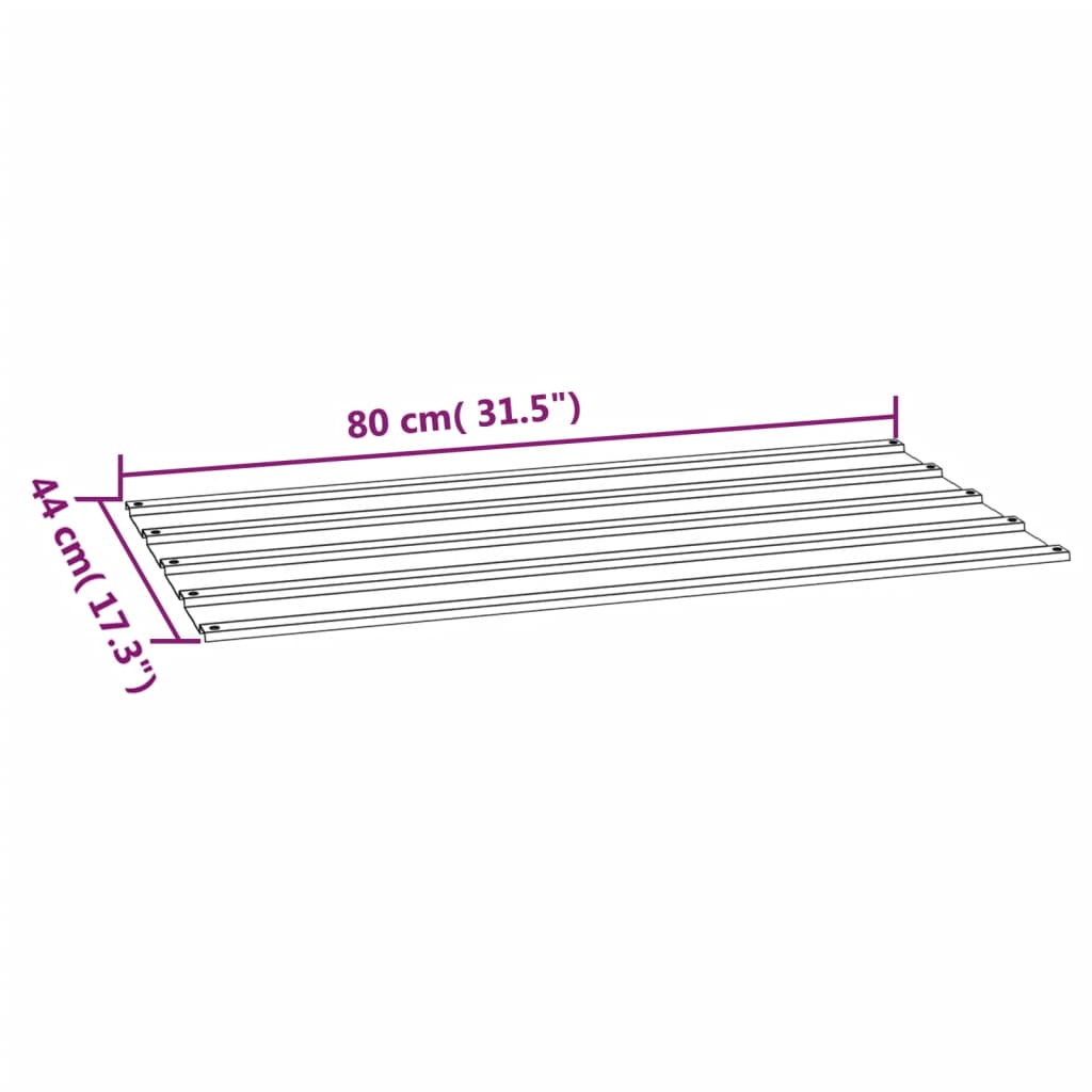 Dakpanelen 12 st 100x44 cm cortenstaal roestig